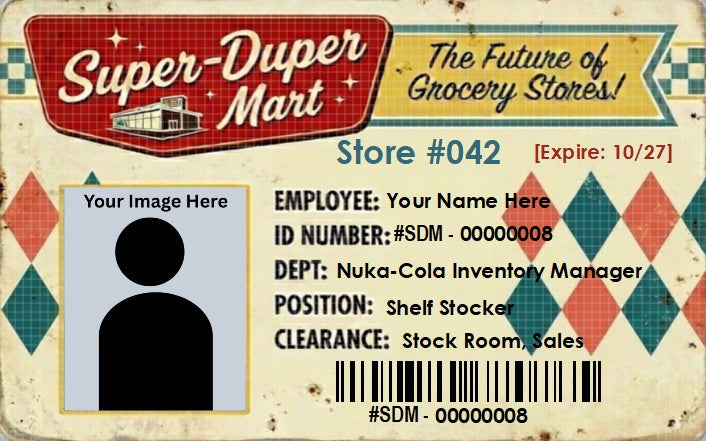 Super-Duper Mart Express Employee ID